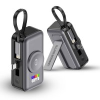 5000 mAh - připojiteln&aacute; power banka s vestavěn&yacute;m kabelem, PD 20 W a nab&iacute;jen&iacute;m pro Apple Watch