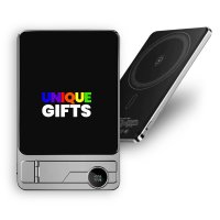 5000mAh ultratenká magnetická kovová power banka QUANTUM 3 v 1, s 15W bezdrátovým nabíjením a PD 20 W