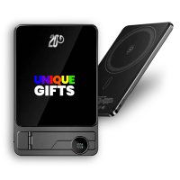 5000mAh ultratenká magnetická kovová power banka QUANTUM 3 v 1, s 15W bezdrátovým nabíjením a PD 20 W