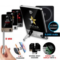 5000mAh ultratenká magnetická kovová power banka QUANTUM 3 v 1, s 15W bezdrátovým nabíjením a PD 20 W