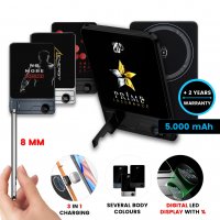 5000mAh ultratenká magnetická kovová power banka QUANTUM 3 v 1, s 15W bezdrátovým nabíjením a PD 20 W