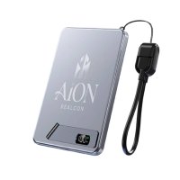 5000 mAh - magnetick&aacute; kovov&aacute; power banka ORBIX 3 v 1, s 15W bezdr&aacute;tov&yacute;m nab&iacute;jen&iacute;m a PD 20 W