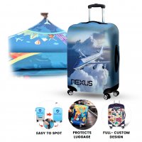 Elastick&yacute; obal na kufr s vlastn&iacute;m potiskem, velikost M