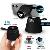 Magnetický (MagSafe kompatibilní) mini reproduktor MINIBEAT, s LED logem