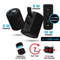 10W duální bezdrátový TWS reproduktor TWINS, s magnetickým přichycením
