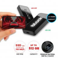 Přenosný SSD disk s LED logem, v luxusním pouzdře, USB 3.0