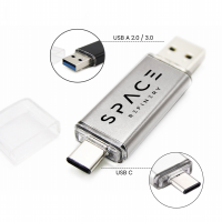 OTG USB 3.0 FLASH DISK MINI S KONEKTORY USB-C (TYPE-C) A USB-A