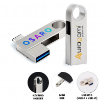 USB FLASH DISK OTOČNÝ S KONEKTOREM USB-C (Type-C)