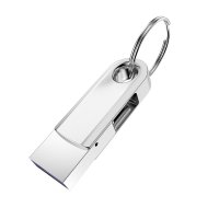 Otočný USB flash disk s konektory USB-C (Type-C) + USB-A