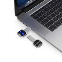 KOVOVÝ USB FLASH DISK KLÍČ S LED LOGEM