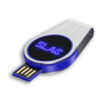 OTOČNÝ USB 2.0 / 3.0 FLASH DISK S LED LOGEM