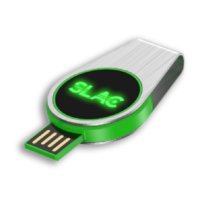 OTOČNÝ USB 2.0 / 3.0 FLASH DISK S LED LOGEM