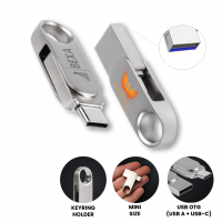 MINI USB FLASH DISK S USB-C A USB-A KONEKTORY