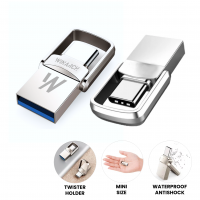 MINI USB 3.0 FLASH DISK S USB-C A USB-A KONEKTORY