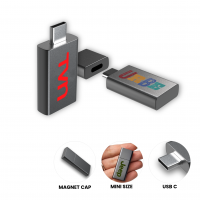 KOVOVÝ USB FLASH DISK, S USB-C