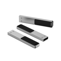 SLIM KOVOVÝ USB FLASH DISK S LED LOGEM