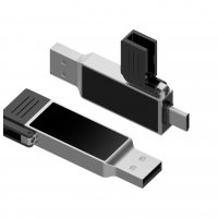 USB FLASH DISK S LED LOGEM, S USB-C A USB-A