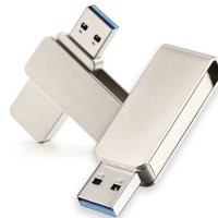 Kovový otočný USB 2.0/3.0 flash disk s konektorem USB-A