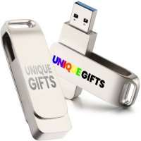 Kovový otočný USB 2.0/3.0 flash disk s konektorem USB-A