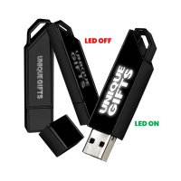 Kovový USB 2.0/3.0 flash disk s LED logem