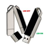 Kovový USB 2.0/3.0 flash disk s LED logem