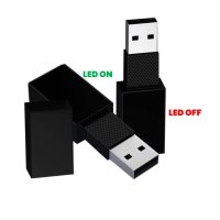 Kovový USB 2.0/3.0 flash disk s LED logem