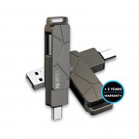 Ultrarychlý kovový otočný USB 3.2 flash disk