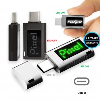 Kovový mini USB 2.0/3.0 flash disk s LED logem