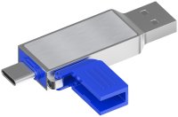 Kovov&yacute; USB flash disk s USB-C a USB-A