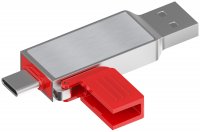 Kovov&yacute; USB flash disk s USB-C a USB-A