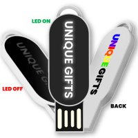 Plastový USB 2.0/3.0 flash disk s LED logem