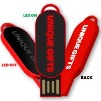 Plastový USB 2.0/3.0 flash disk s LED logem