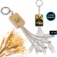 BAMBUSOVÝ NAPÁJECÍ USB KABEL 3 V 1