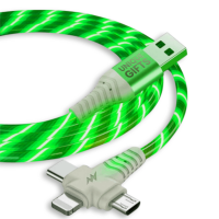 SVÍTICÍ DATOVÝ A NABÍJECÍ USB KABEL 3 V 1