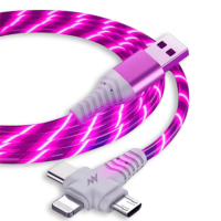 SVÍTICÍ DATOVÝ A NABÍJECÍ USB KABEL 3 V 1