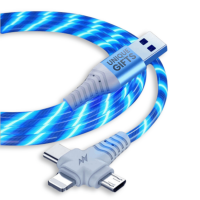 SVÍTICÍ DATOVÝ A NABÍJECÍ USB KABEL 3 V 1