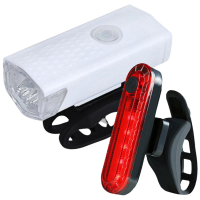 Sada dvou světel na kolo, s USB nabíjením