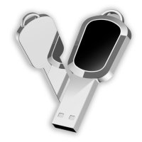 Kovový USB 2.0/3.0 flash disk s LED logem