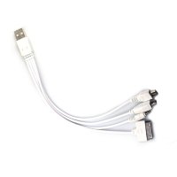 Napájecí kabel 4v1, konektory iPhone4, USB Micro, USB Mini, Nokia (ACC011)