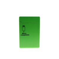 Datový a napájecí USB kabel na USB micro, v praktické krabičce s navijákem, zelený (ACC031)