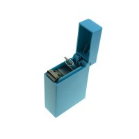 Datový a napájecí USB kabel na Lightning (iPhone 5/6), v krabičce s navijákem, barva světle modrá (ACC032)