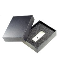 Kartonová krabička na USB flash disky UDM017, barva černá (BOX012)