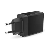 Duální USB adaptér (3,1 A) do zásuvky, barva černá (CLA1518)