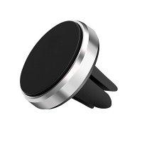 Magnetický držák do auta na mobil/tablet, stříbrno-černá barva (NAN025)