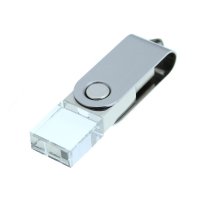 CRYSTAL TWISTER - SKLENĚNÝ USB FLASH DISK