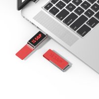 KOŽENÝ USB 2.0 / 3.0 FLASH DISK S LED LOGEM