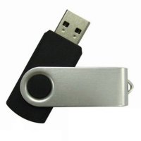 USB flash disk 2.0 TWISTER, 16 GB, černá barva (UDM001)