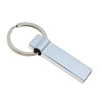 USB flash disk 2.0, 16 GB, stříbrná barva, kroužek na klíče (UDM1009)