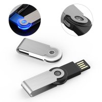 TWISTER MINI USB FLASH DRIVE WITH LED BACKLIGHT, USB 2.0 OR 3.0