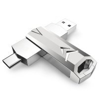 FLASH DRIVE WITH TYPE-C + USB A CONNECTORS